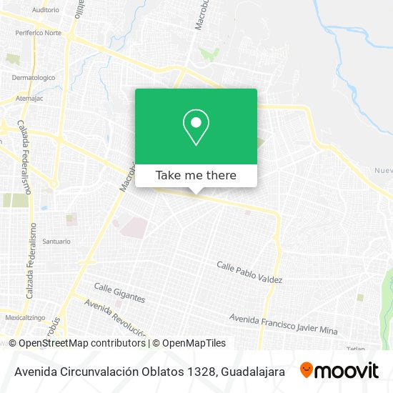 Avenida Circunvalación Oblatos 1328 map
