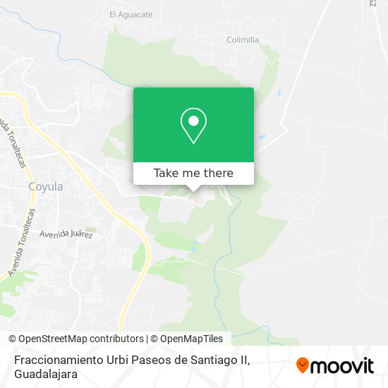 Fraccionamiento Urbi Paseos de Santiago II map