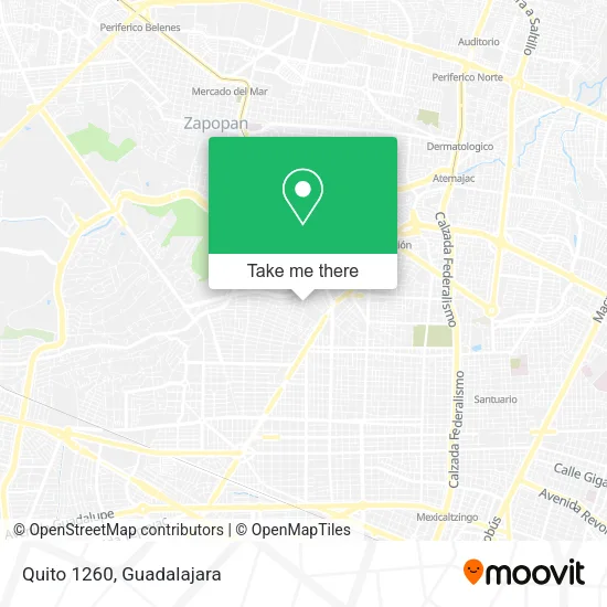 Quito 1260 map