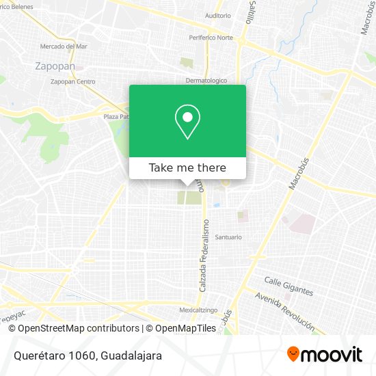 Querétaro 1060 map