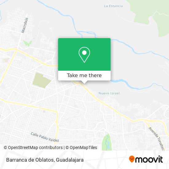 Barranca de Oblatos map
