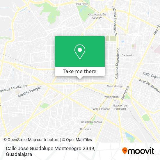 Calle José Guadalupe Montenegro 2349 map