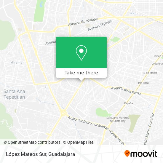 López Mateos Sur map