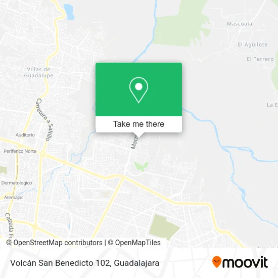 Mapa de Volcán San Benedicto 102