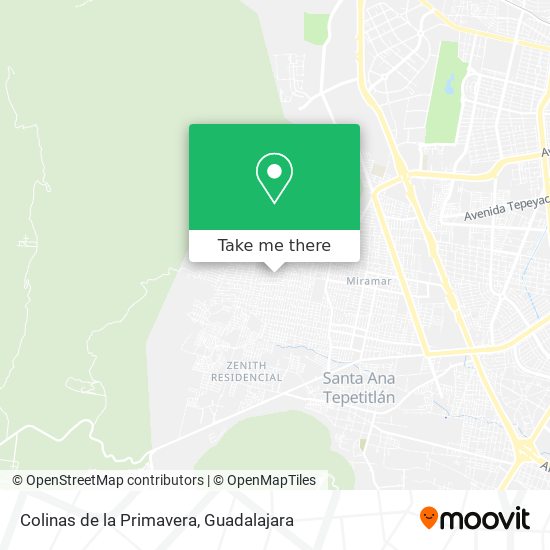 Colinas de la Primavera map