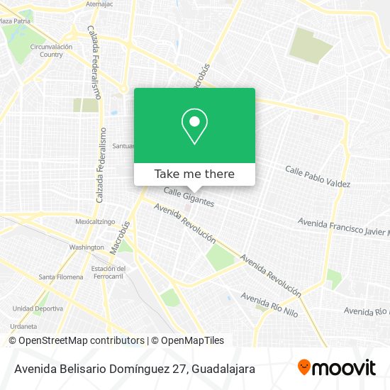 Avenida Belisario Domínguez 27 map