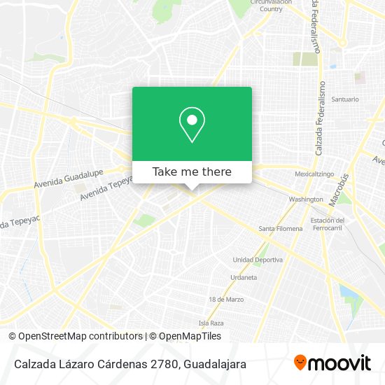 Calzada Lázaro Cárdenas 2780 map