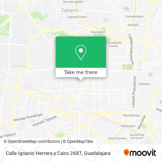 Calle Ignacio Herrera y Cairo 2687 map