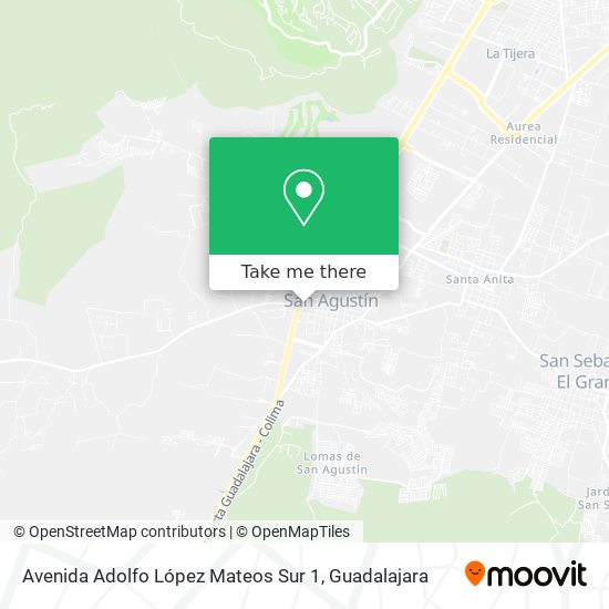 Mapa de Avenida Adolfo López Mateos Sur 1