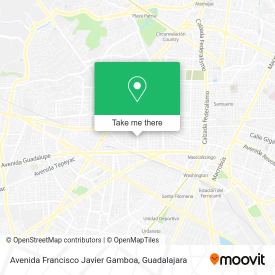 Avenida Francisco Javier Gamboa map