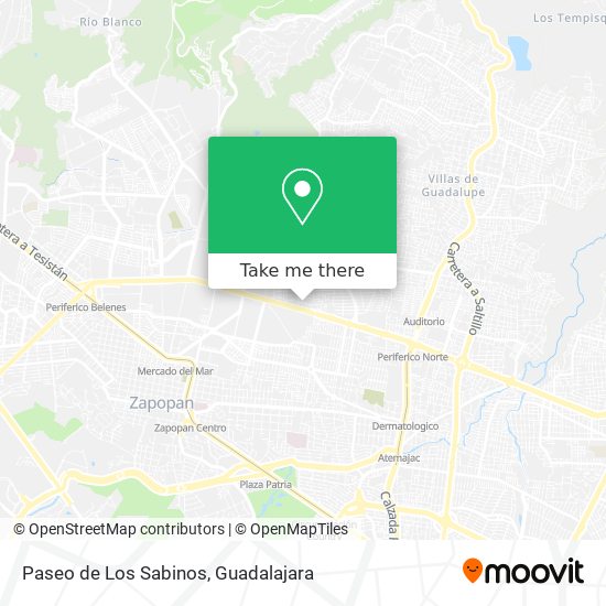 Paseo de Los Sabinos map