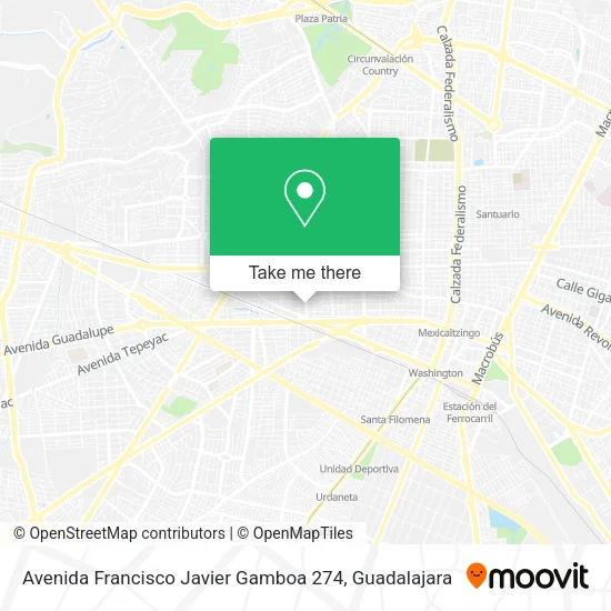 Mapa de Avenida Francisco Javier Gamboa 274