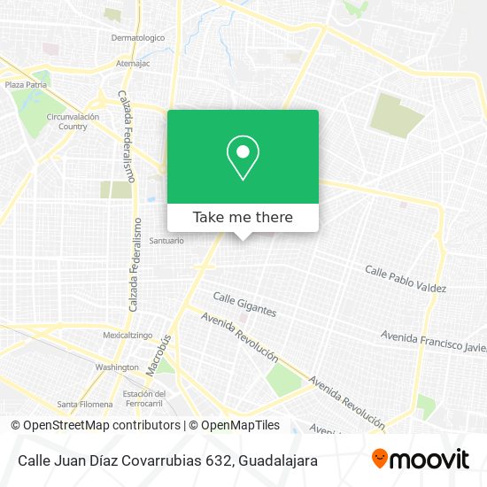 Mapa de Calle Juan Díaz Covarrubias 632