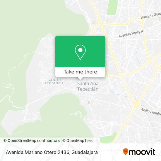 Mapa de Avenida Mariano Otero 2436