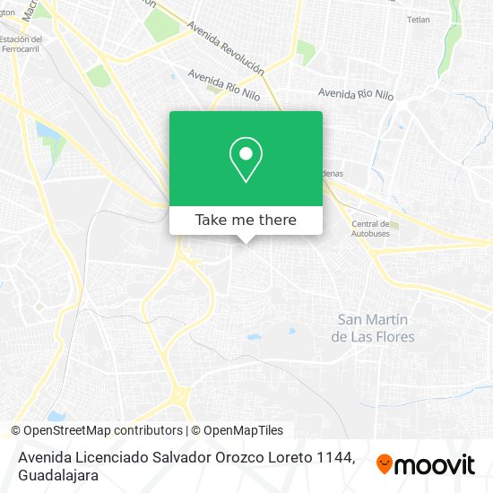 Avenida Licenciado Salvador Orozco Loreto 1144 map
