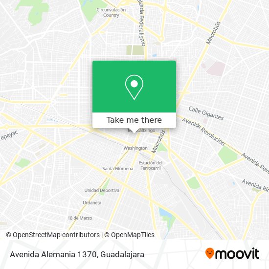 Avenida Alemania 1370 map