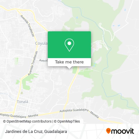 Jardines de La Cruz map