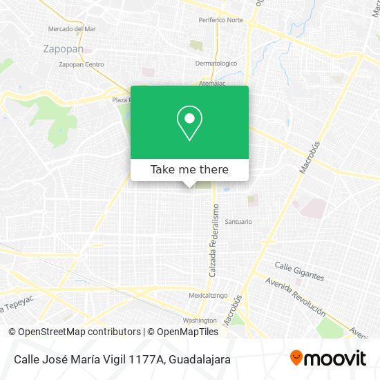 Mapa de Calle José María Vigil 1177A