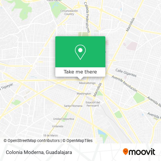 Mapa de Colonia Moderna
