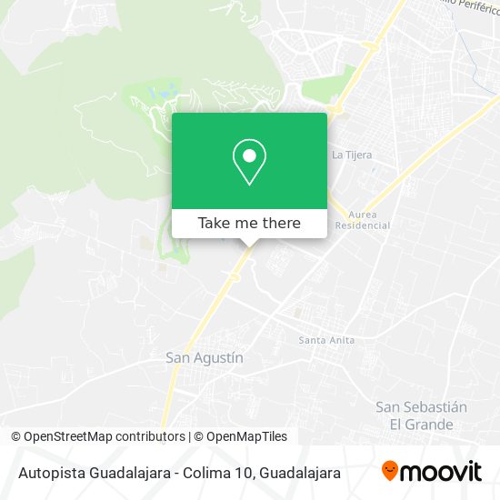 Mapa de Autopista Guadalajara - Colima 10