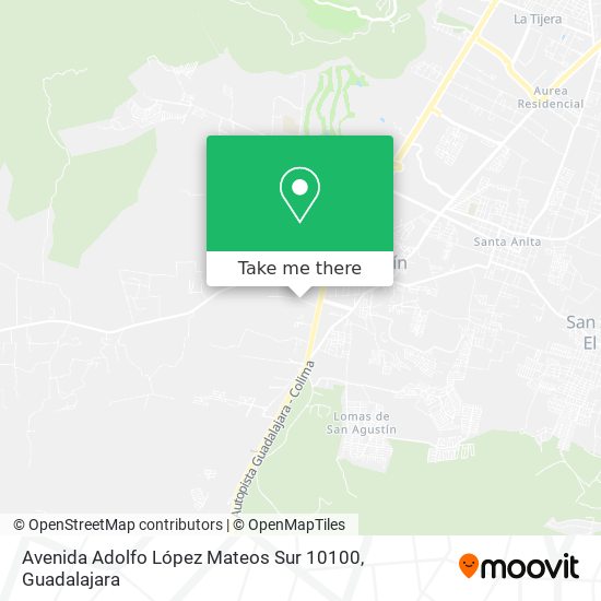 Mapa de Avenida Adolfo López Mateos Sur 10100