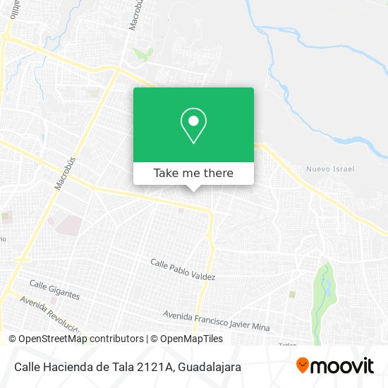 Mapa de Calle Hacienda de Tala 2121A