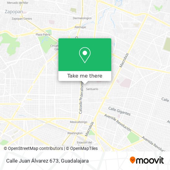 Mapa de Calle Juan Álvarez 673