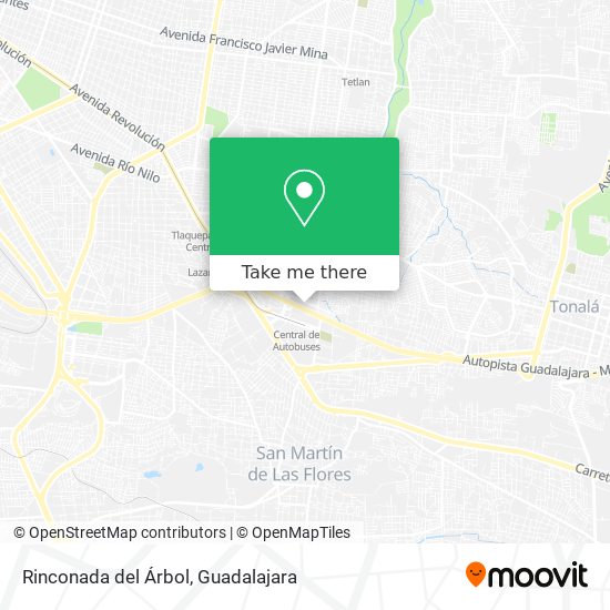 Rinconada del Árbol map