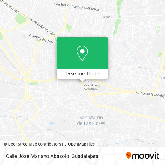 Calle Jose Mariano Abasolo map