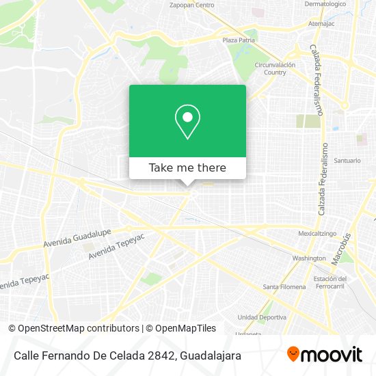 Mapa de Calle Fernando De Celada 2842