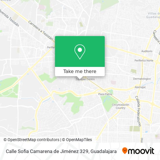 Calle Sofia Camarena de Jiménez 329 map