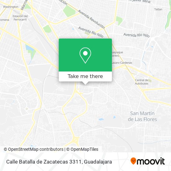 Calle Batalla de Zacatecas 3311 map