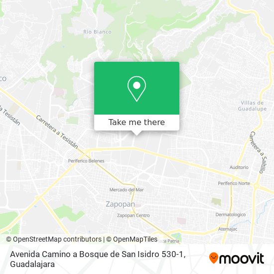 Mapa de Avenida Camino a Bosque de San Isidro 530-1