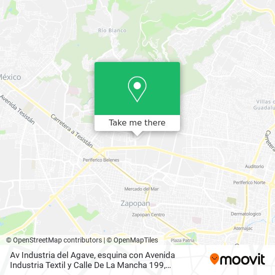 Av Industria del Agave, esquina con Avenida Industria Textil y Calle De La Mancha 199 map