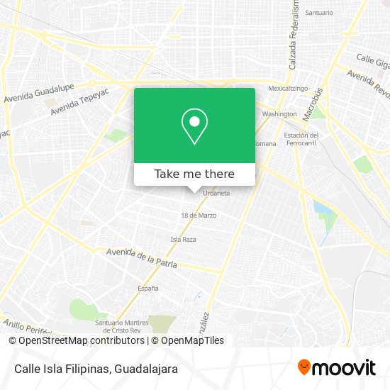 Mapa de Calle Isla Filipinas