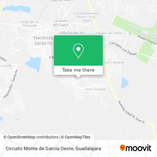 Mapa de Circuito Monte de Garcia Oeste