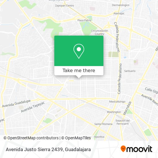 Avenida Justo Sierra 2439 map