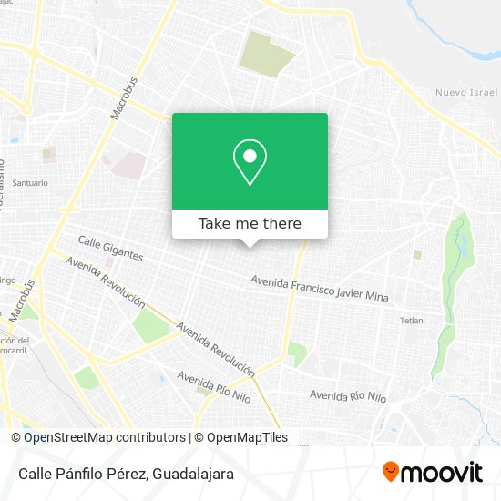 Mapa de Calle Pánfilo Pérez