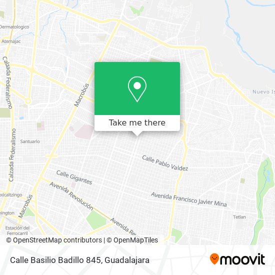 Mapa de Calle Basilio Badillo 845