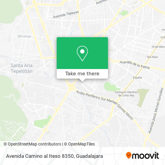 Mapa de Avenida Camino al Iteso 8350