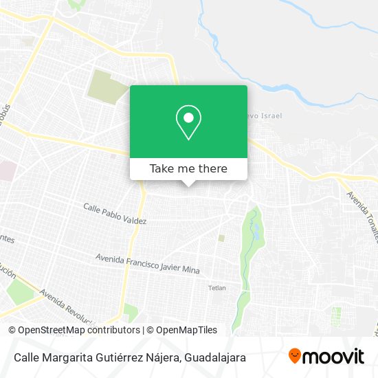 Calle Margarita Gutiérrez Nájera map
