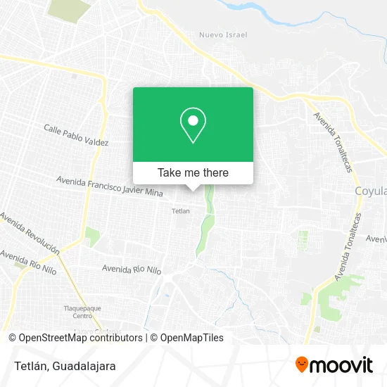 Mapa de Tetlán