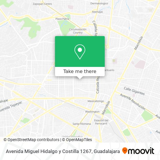 Avenida Miguel Hidalgo y Costilla 1267 map