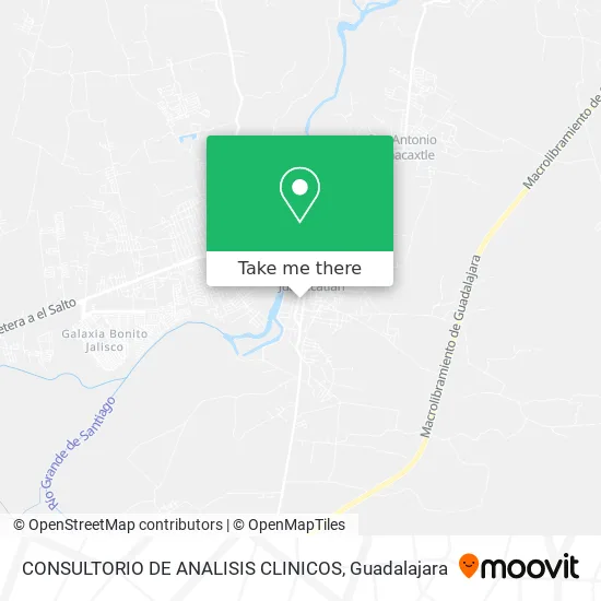 CONSULTORIO DE ANALISIS CLINICOS map
