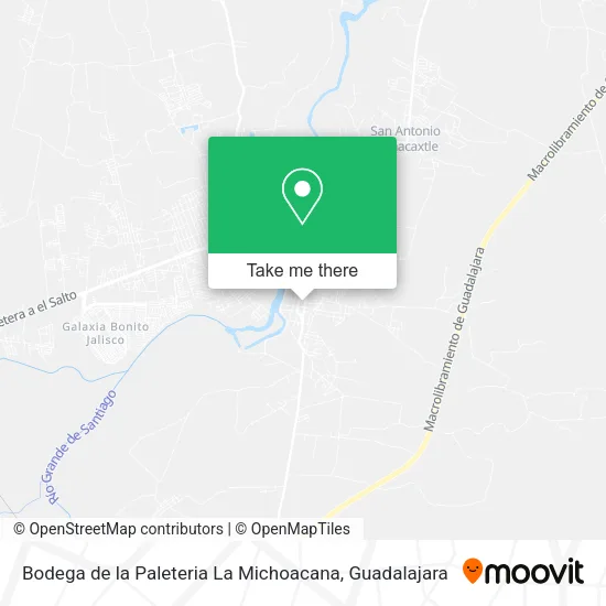 Bodega de la Paleteria La Michoacana map