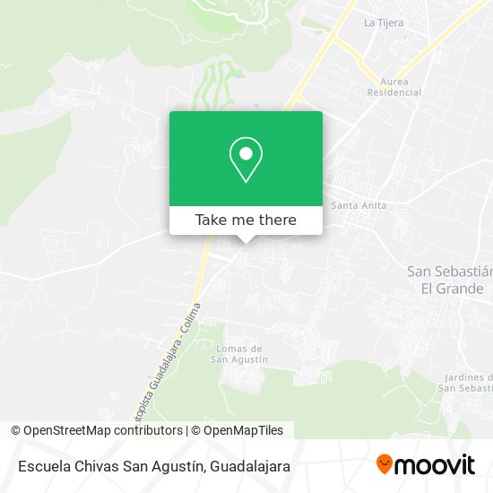 Escuela Chivas San Agustín map