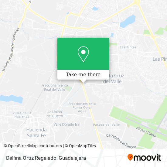 Delfina Ortiz Regalado map