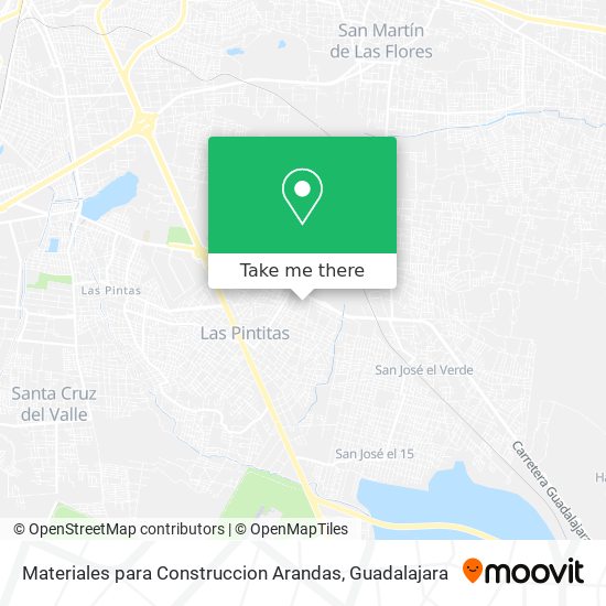 Mapa de Materiales para Construccion Arandas