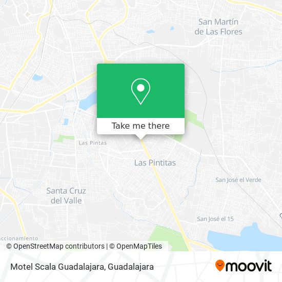 Mapa de Motel Scala Guadalajara
