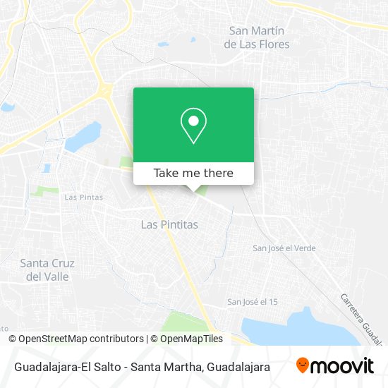 Mapa de Guadalajara-El Salto - Santa Martha